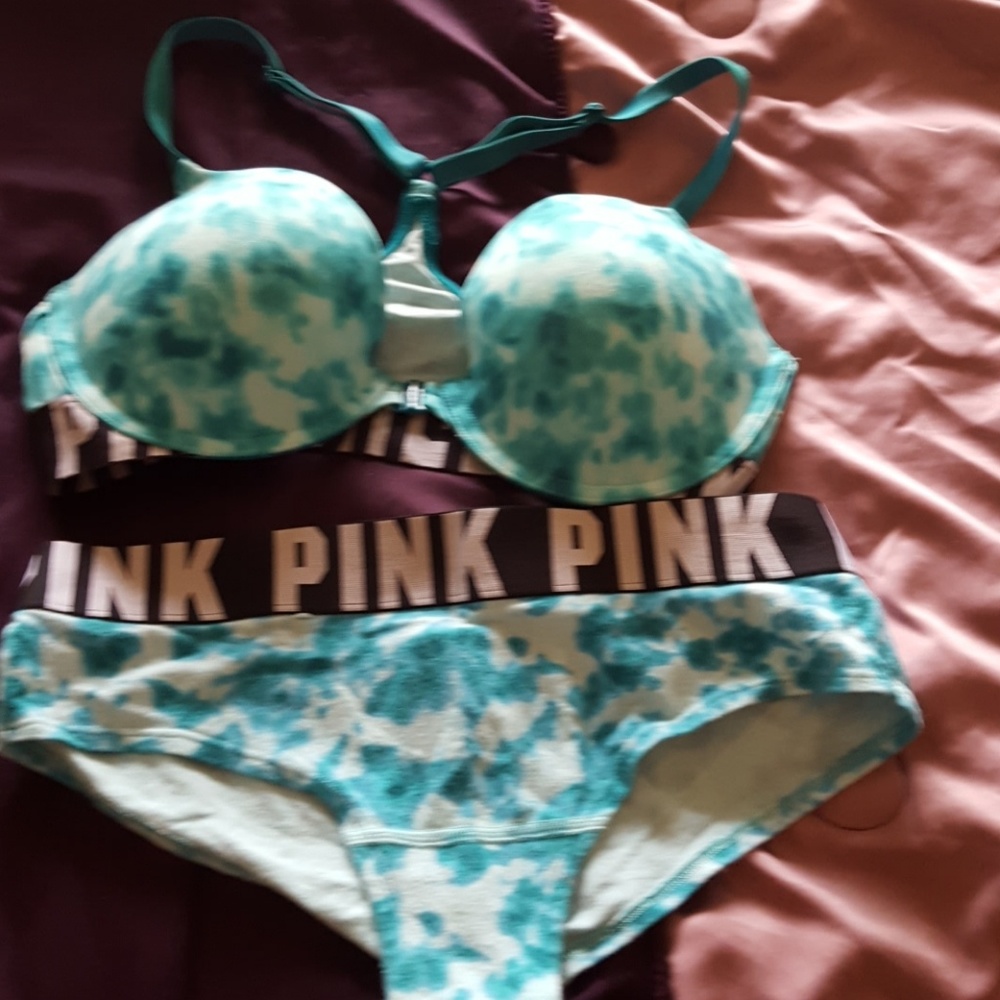 💟 Pink Tie Dye Racerback & Cheeky Set💟